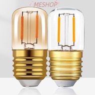 MESHOPMY T28 Crystal Light Bulb, E26 E27 Incandescent LED Light Bulb,  Candle 2200K Warm White Light