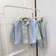 Genuine surplus CottonOn baby long-sleeved pajama set