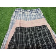 Korean mini skirt/korean plaid tennis midi skirt