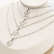 Hyl Jewelry 341N Stainless Kalung Huruf Muda Emas Wanita Anti Karat Asli Panjang