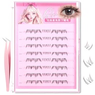120 Pcs Self Adhesive Bottom lashes Clusters,No Glue 6 MM Natural Individual Bottom Lashes Cluster E