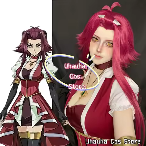 UCosS*/Cosplay Anime Yu Gi Oh! 5Ds Akiza Costume Izayoi Aki Wig Shoe Fullset IN STOCK S-XXL Woman Un