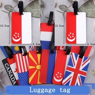 Singapore Flag Luggage Tag Boarding Pass Card Cover NDP 2025 Decoration Pendant Country Flag Souveni