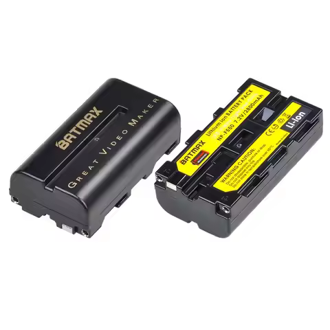 2X NP-F550 NP F550 Li-ion Battery for Yongnuo Viltrox Video LED Light NP-F330 NP-F530 NP-F570 NP-F73