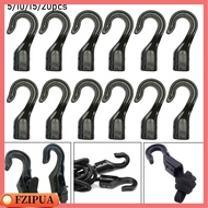 FZIPUA 5/10/15/20pcs For Bungee Shock Open End Cord Outdoor Tool Elastic Ropes Buckles Rope Buckle Camping Tent Hook Straps Hooks