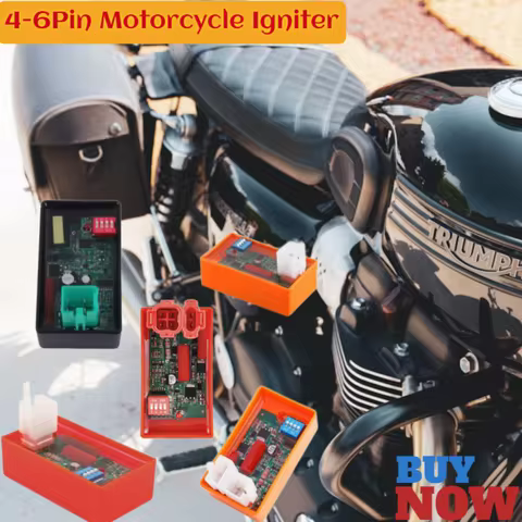 4-6 Pin AC CDI Box with DIP Switch Motorcycle Lgnition Speed limit4000-12000 For WAVE100 Racing YX14