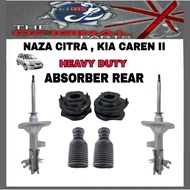 KYB RS ULTRA SAME QHUK QUALITY NAZA CITRA , KIA CAREN II ABSORBER REAR HEAVY DUTY +MOUNTING + BOOT SUSPENSION