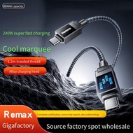 CB09  240W Super Fast Charging Data Cable Running Lantern Type-C Fast Charging Cable