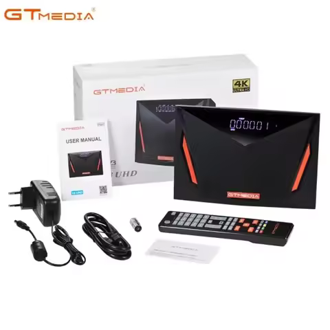 GTmedia Freesat V8 UHD Satellite Receiver DVB-S/S2/S2X+T/T2/Cable/ATSC-C/ISDBT V8UHD Support 4K Buil