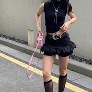 Super beautiful YK2 style belt with sparkling stones, hottrend Korean style dress belt for women