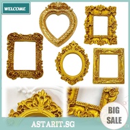 10 Pcs Gold Small Baroque Style Picture Frames Miniature Picture Frames for DIY Jewelry Display Phot