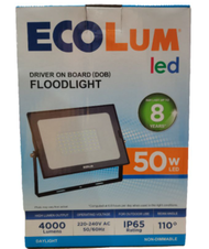 Ecolum Floodlight LED 30w 50w 100w Indoor/Outdoor Long Lasting