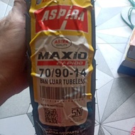 Outer tire 70/90-14 tubeless aspira