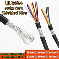 UL2464 Multi-Core Shielded Wire 28 26 24 22 20AWG Signal Control Wire 2 3 4 5-Core Cable AL Aluminum