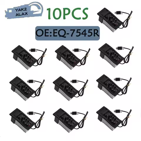 10Pcs EQ-7545R Guitar Preamps Guitar EQ Tuner Piezo Pickup Equalizer 4 Bands Musical Instruments Par