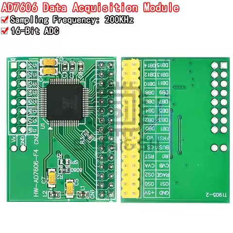 Ad7606 Data Acquisition Module 16-Bit ADCs 8-Way Synchronous Sampling Frequency Rate 200KHz