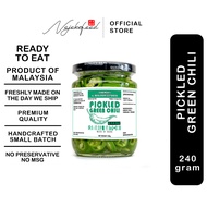 Pickled Green Chili 醋渍青辣椒 Cili Jeruk by Nojokefood 240g 手工腌青辣椒 云吞面 炒饭 炒面 炒米粉 新鲜现腌