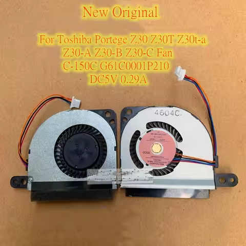 New Original Laptop CPU Cooling Fan For Toshiba Portege Z30 Z30T Z30t-a Z30-A Z30-B Z30-C Fan C-150C