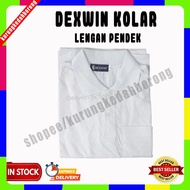 DEXWIN T Shirt Puteh Berkolar Lengan Pendek / Dexwin White TShirt Colar / Dexwin Round Neck