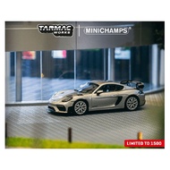 Minichamps x Tarmac Works Porsche Cayman GT4 RS GT Silver Metallic (In-Stock) New T64MC-004-SL Scale