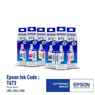 Original Epson Epson T673 Inks 673 ink Epson L850  L1800 L850 Tahan Tinta Cartridge 6-warna Ink Tone