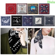 Blala 21 Letter Bandana Head Scarf Hip Hop Square Turban Head Scarf for Teenagers