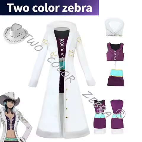 Nico Robin Cosplay Costume Anime One Piece Miss Allsunday Dress Coat Women Fantasy Demon Slayer Punk