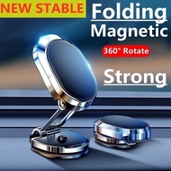 2023 Folding Magnetic Car Phone Holder 360 Rotatable Magnet Smartphone Support GPS Foldable Phone Bracket For iPhone Xiaomi