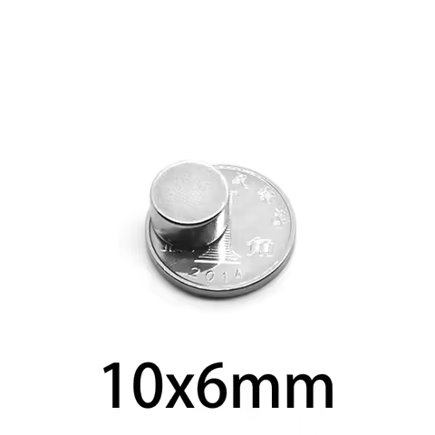 10x6mm Round Powerful Magnetic Magnet 10x6 Strong Disc Magnets For Fridge DIY Building Scientific Cr