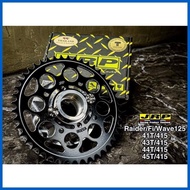 ◺ ➬ ◞ TRC JRP CNC alloy Sprocket Rear only 415 size 32 36 38 39 41 43 44 45 46 47 48 T7 Raider 150