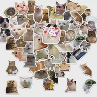 50pcs Stiker Kucing Lucu Cute Kawaii cute cat Bahan Vinyl Anti Air Stickers aesthetic for outdoor an