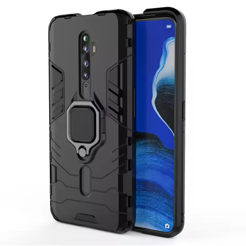 For OPPO Reno 2Z Case Luxury Ring Back Cover Stand Armor ShockProof Case For Oppo Reno2 Z Reno2Z CPH