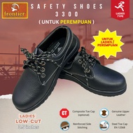 FRONTIER Safety Shoes 3300-11 Ladies Kasut Keselamatan Perempuan Low Cut Black SIRIM JKKP DOSH Safet