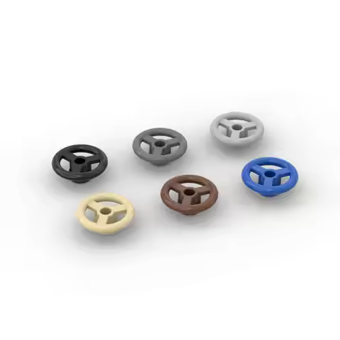 MOC 10PCS 30663 Steering Wheel Small Building Blocks Kit 2 Studs 16091 Bricks Particle Educational T