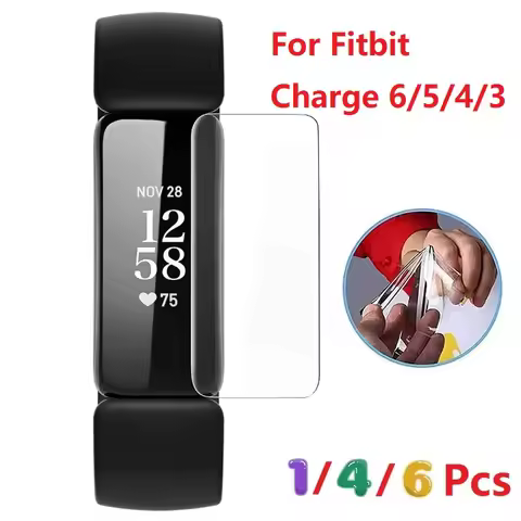 Smart Watch Protector Film For Fitbit Charge 6 5 4 3 Hydrogel Film Screen Protector Not Glass Protec