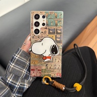 Anime Snoopy Stand phone Case Samsung Galaxy S25 Ultra S25 Plus S25 S24 FE S24 Ultra S24 Plus S24 Ca
