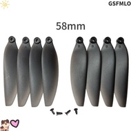 GSFMLO Remote Control Drone Parts, 58mm/66mm Black Folding Propeller Blades, Plastic Universal Quadc