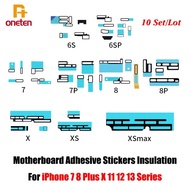 10Set/Lot Motherboard Adhesive Stickers Insulation iPhone 6 6S 7 8 X XS MAX XR 12 13
