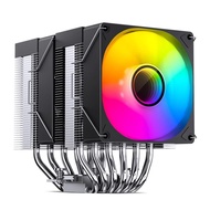 JONSBO DV2 CR-1400ท่อความร้อนแบบ Dual Tower 6ท่อทองแดง5V 3Pin Arc CPU พัดลมระบายความร้อนด้วย ITX พัด