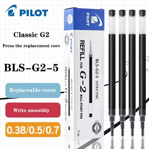 6pcs Japan PILOT Gel Pen Refills BLS-G2-5 Suitable for G2/G6 Juice Pen 0.5mm Replacement Core B2P Bl