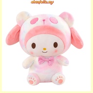 Kreatif tie-dye Kuromi plush toy Melody Cinnamon dog doll hadiah hari jadi kanak-kanak untuk girlfri