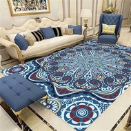 European Style Vintage Floral Carpets for Living Room Bedroom Mats Washable Non-Slip Area Rugs Doorm