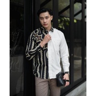 Kemeja Batik Pria NUC.ID Arya 04 (BW-Hitam)