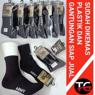 SHORT THICK SOCKS 3/S4 | ARMY SOCKS/TNI/SECURTY/PELAUT/PENDAKI/ARMY
