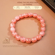 Ngoc Dan Tam - Lu Thong Peach Blossom Stone Bracelet 8x9mm 5A - Earth Element & Fire Element