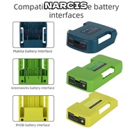 NARCIS Battery Adapter Holder, Multifunctional 40V Lithium Belt Clip, Gifts Portable USB Type-C Char
