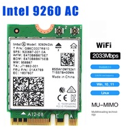 【New-store】 9260 WiFi 5 Wireless Network Bluetooth 5.0M.2 9260NGW 2033Mbps 802.11AC Dual-Band 2.4G 5
