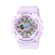 Casio Baby-G Digital-Analogue Purple Resin Strap Women Watch BA-110XPM-6ADR-P