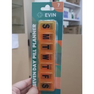 EVIN SEVEN DAY PILL PLANNER 7 COMPARTMENTS