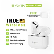 BAVIN BA37 TWS Wireless Bluetooth 5.3 Earphone HiFi Sound Stereo Touch Control Headphones Earbuds wi